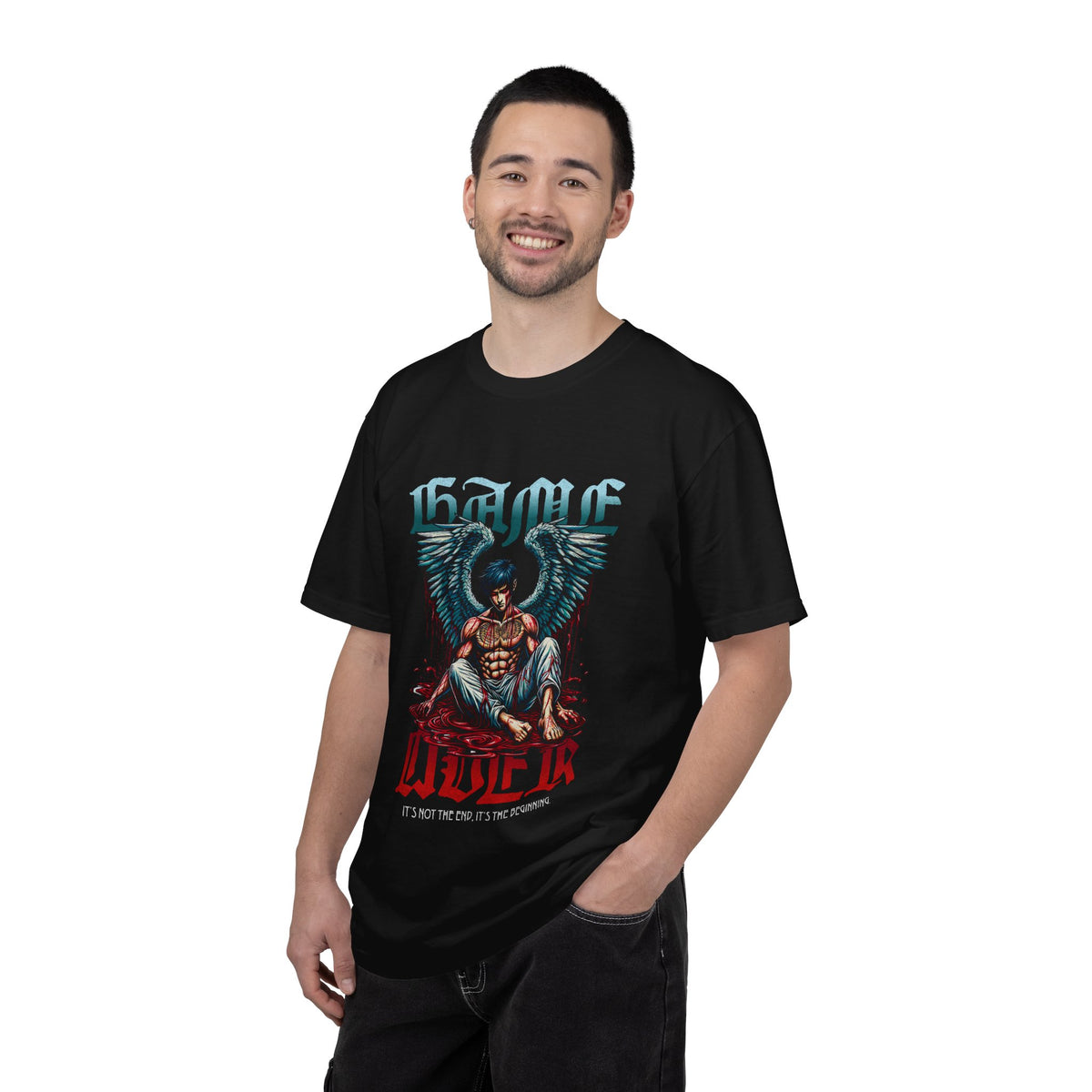 Fallen Angel Graphic T-Shirt — 'Blood & Water' Gothic Skate Tee