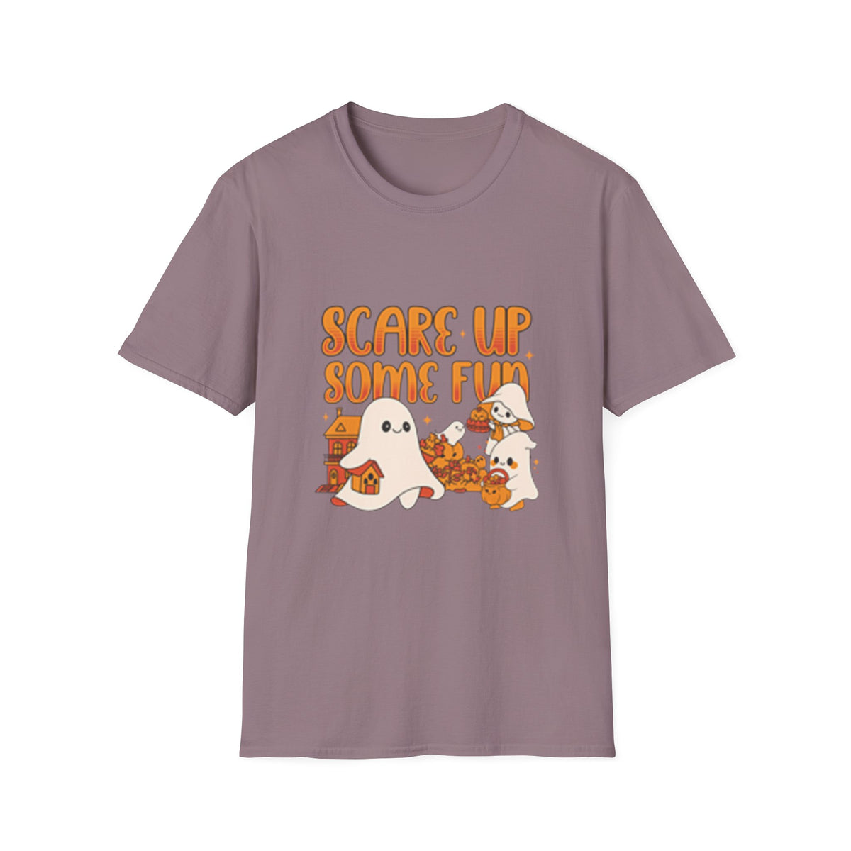 Happy Halloween Ghosts Unisex T-Shirt, Scare Up Some Fun Tee, Spooky T-Shirt, Cute Halloween Shirt, Fall Outfit, Trick or Treat Top