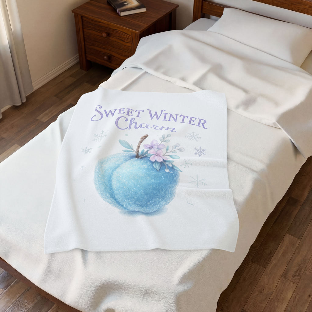 Sweet Winter Charm Velveteen Plush Blanket