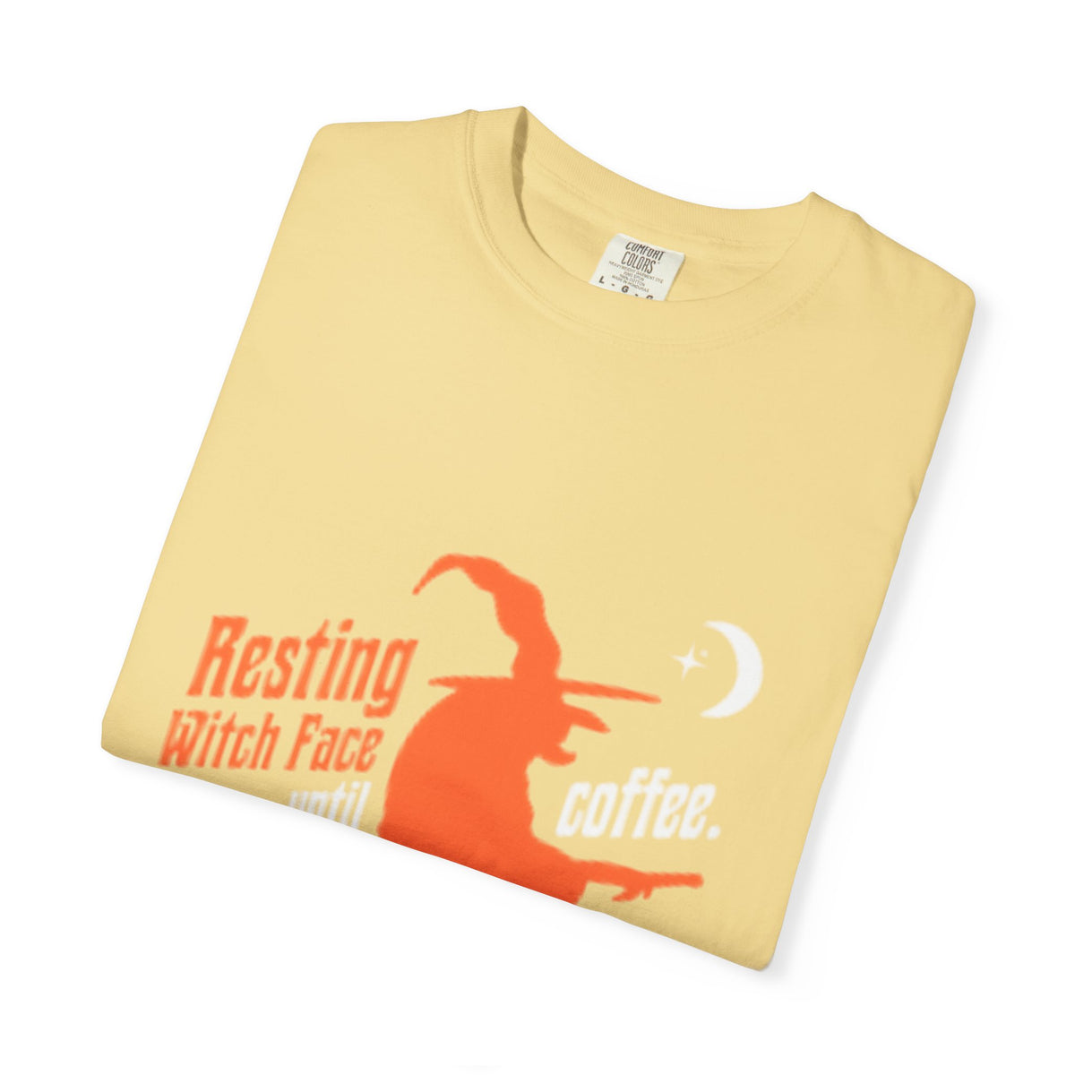 Resting Witch Face Coffee T-Shirt for Coffee Lovers, Halloween Gift, Funny Witch Shirt, Unisex Casual Wear, Spooky Apparel