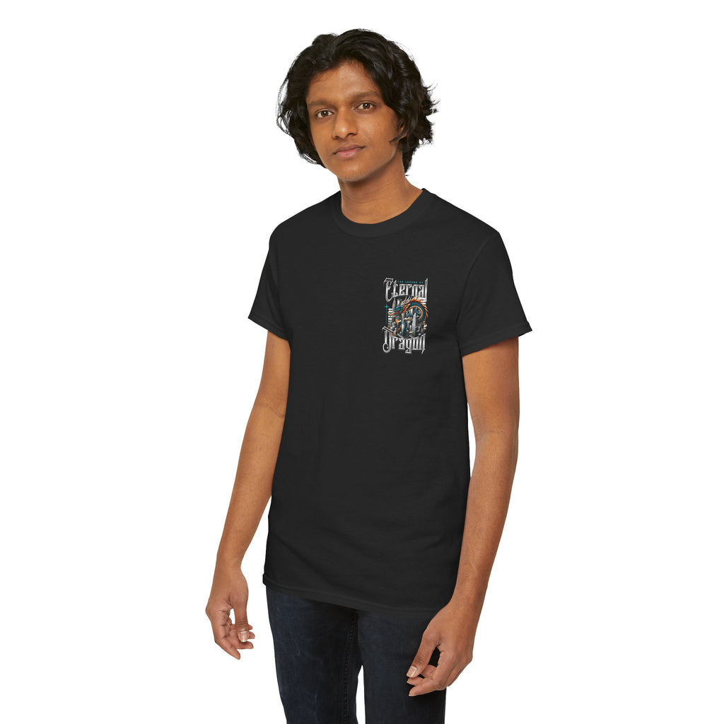 Fierce Dragon Graphic Tee, Unisex Cotton T-Shirt, Casual Streetwear, Fantasy Theme, Gift for Dragon Lovers