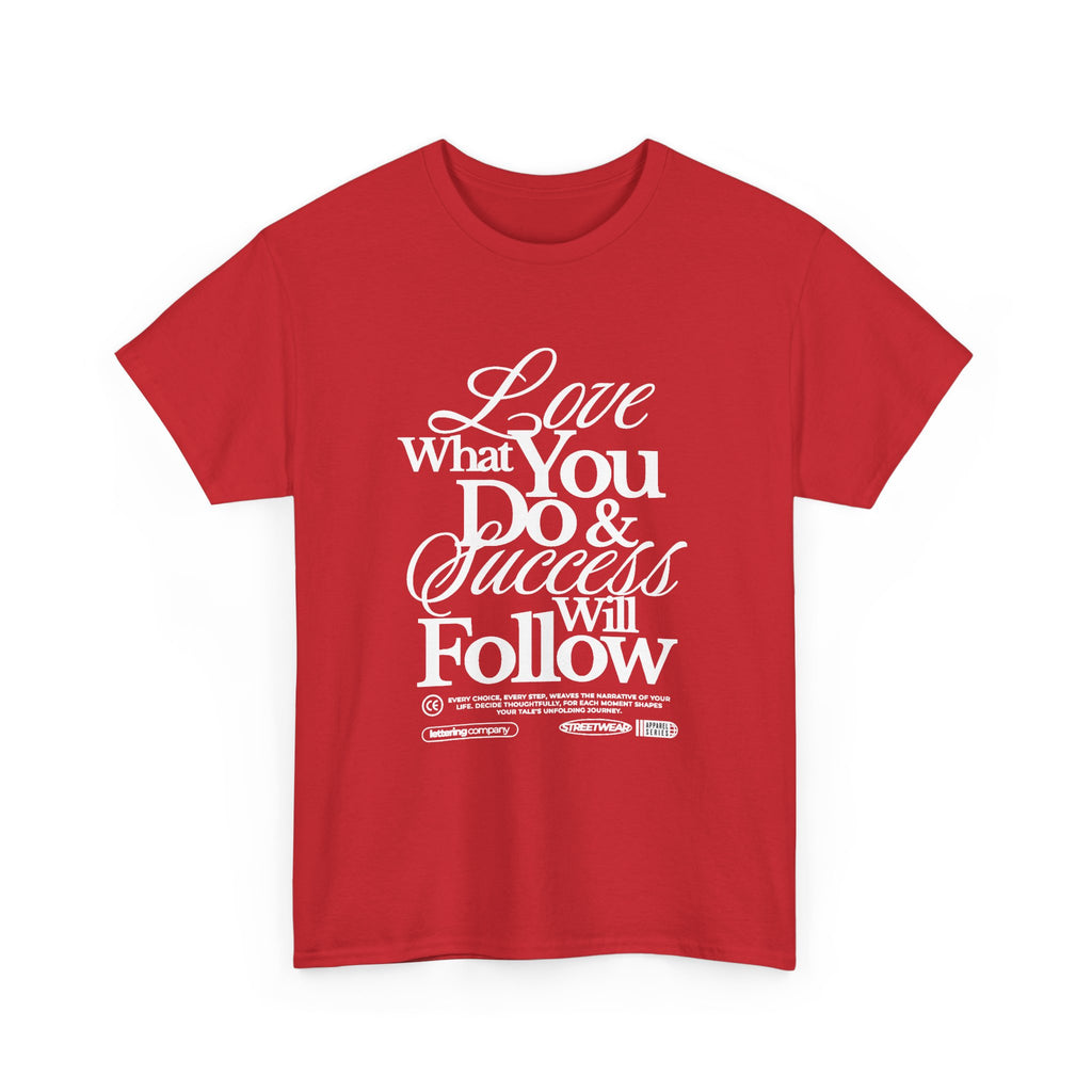 Motivational Unisex Heavy Cotton Tee - Love What You Do & Success Will Follow, Inspirational Shirt, Positive Vibes T-Shirt, Gift for [...]