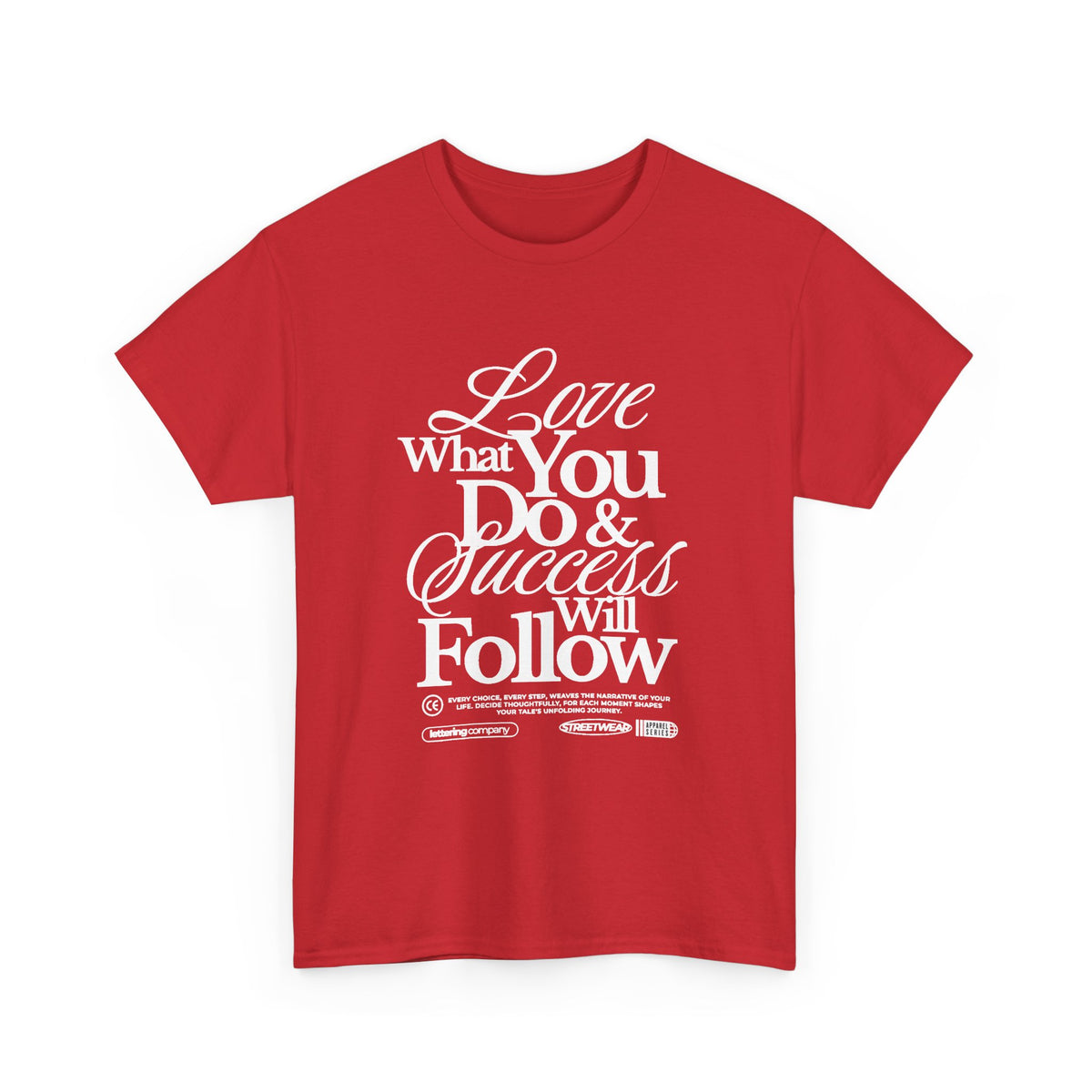 Motivational Unisex Heavy Cotton Tee - Love What You Do & Success Will Follow, Inspirational Shirt, Positive Vibes T-Shirt, Gift for [...]