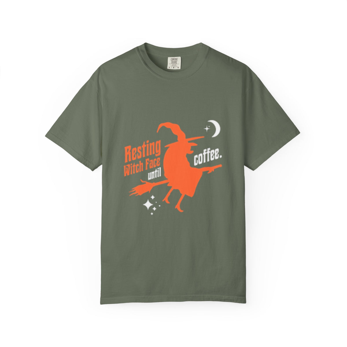 Resting Witch Face Coffee T-Shirt for Coffee Lovers, Halloween Gift, Funny Witch Shirt, Unisex Casual Wear, Spooky Apparel