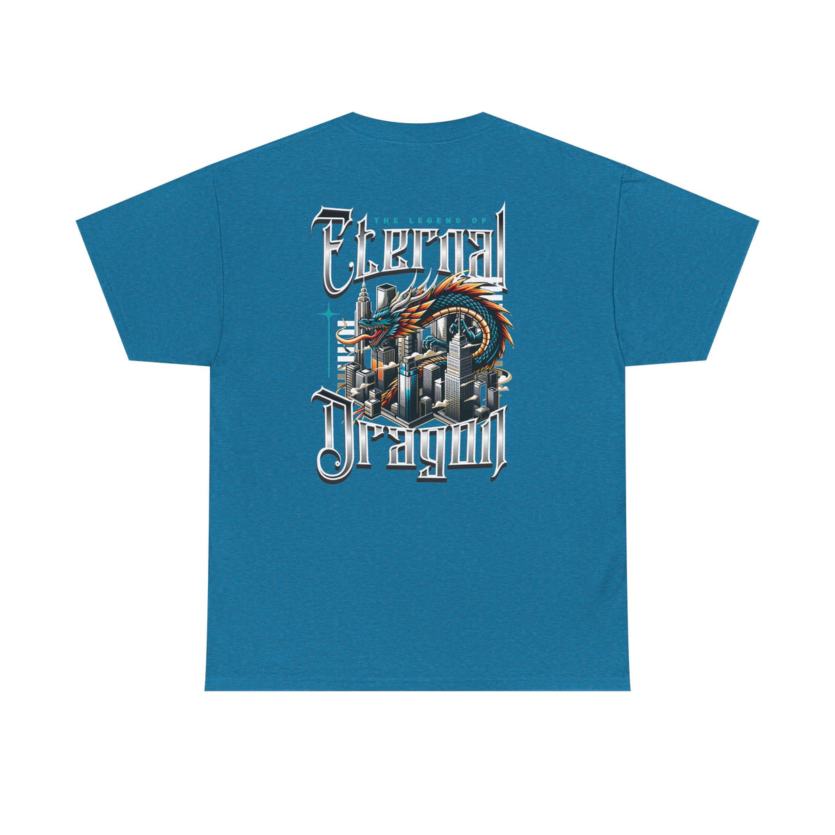Electric Dragon T‑Shirt — Retro City Dragon Graphic Tee
