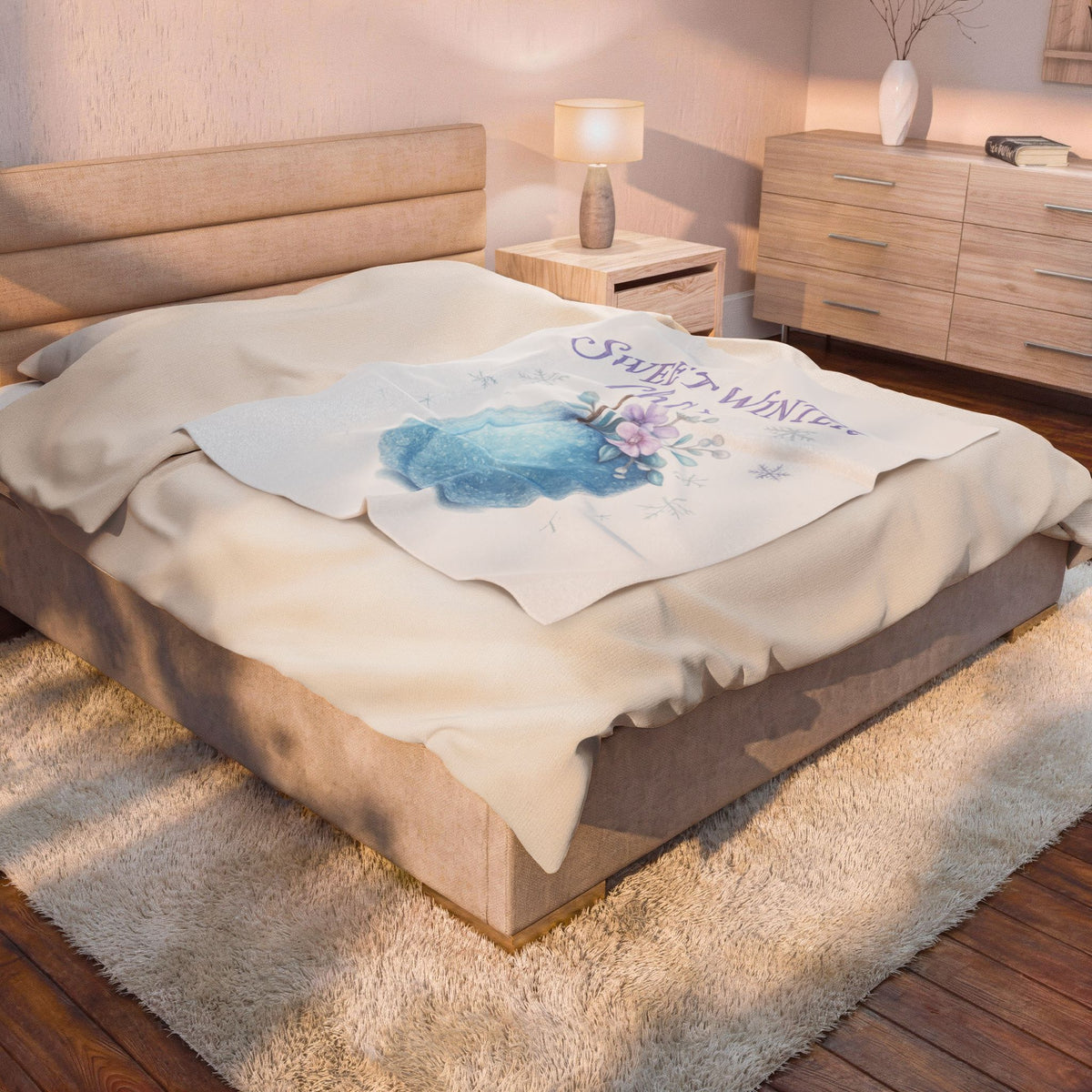 Sweet Winter Charm Velveteen Plush Blanket