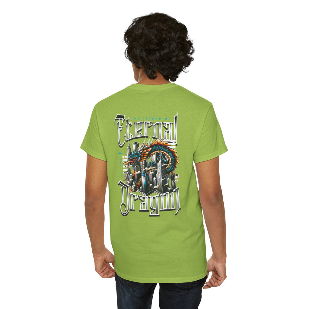 Fierce Dragon Graphic Tee, Unisex Cotton T-Shirt, Casual Streetwear, Fantasy Theme, Gift for Dragon Lovers