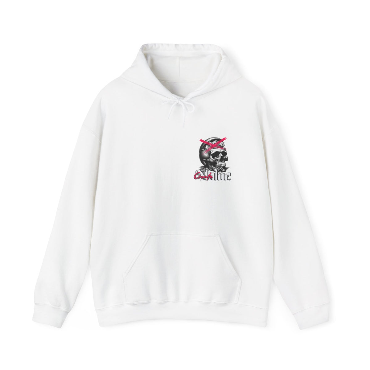 Money Cannot Buy Skull Hoodie, Unisex Heavy Blend Sweatshirt, Skate Style Apparel, Gothic Fashion, Casual Layering Top, Halloween Gift