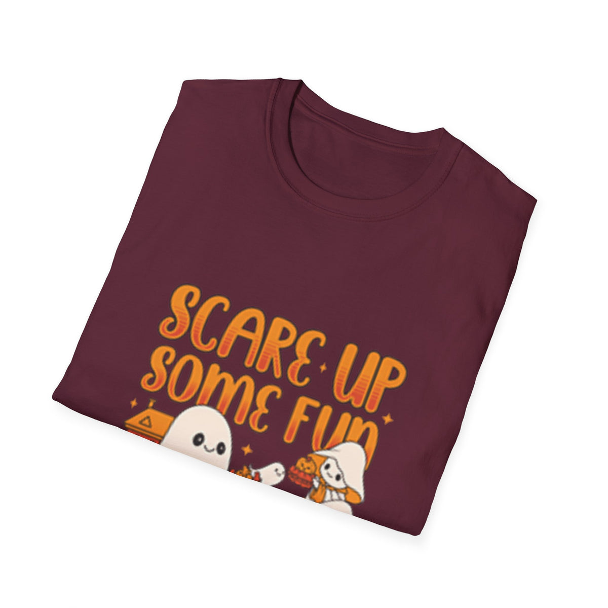 Happy Halloween Ghosts Unisex T-Shirt, Scare Up Some Fun Tee, Spooky T-Shirt, Cute Halloween Shirt, Fall Outfit, Trick or Treat Top