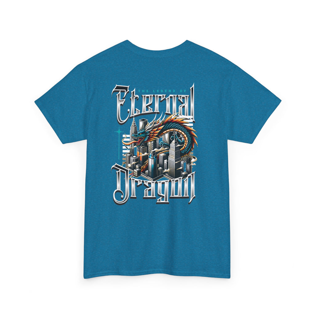 Fierce Dragon Graphic Tee, Unisex Cotton T-Shirt, Casual Streetwear, Fantasy Theme, Gift for Dragon Lovers