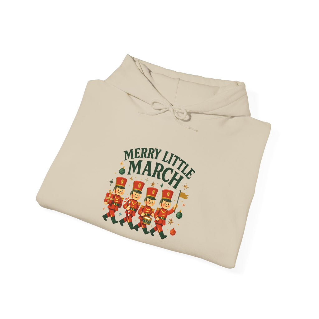 Marching Nutcracker Hoodie – "Merry Little March" Holiday Sweatshirt