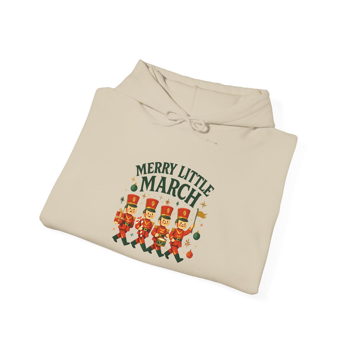 Marching Nutcracker Hoodie – "Merry Little March" Holiday Sweatshirt