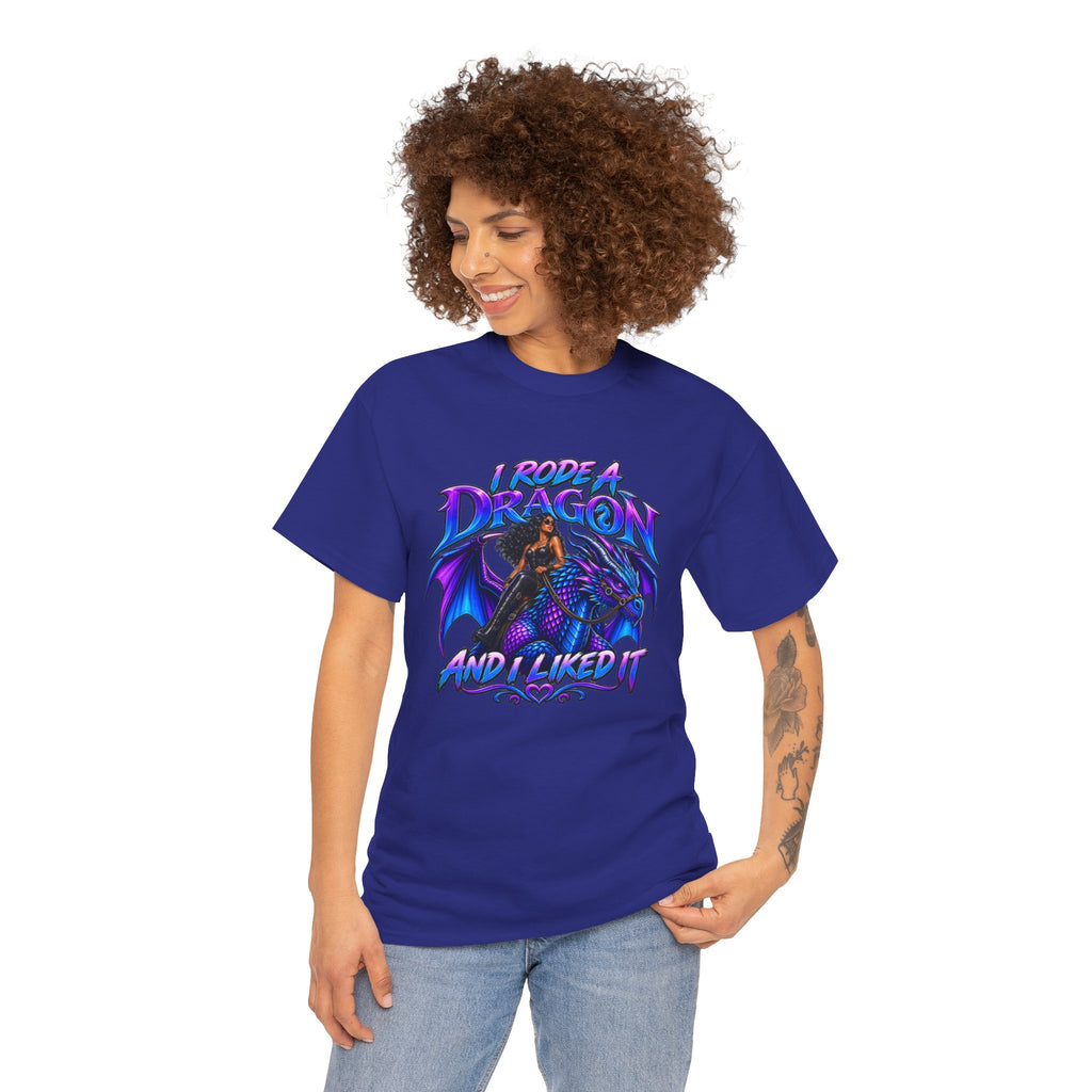 Dragon Lover T‑Shirt — "I Rode a Dragon and I Liked It" Fantasy Graphic Tee