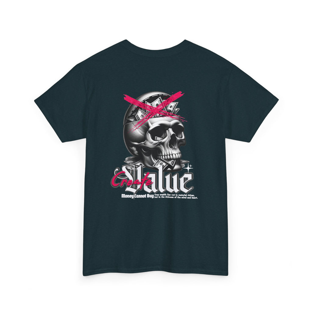 Skull Graphic Tee, Punk T-Shirt, Alternative Apparel, Unisex Heavy Cotton Tee, Unique Streetwear, Gift for Music Lovers