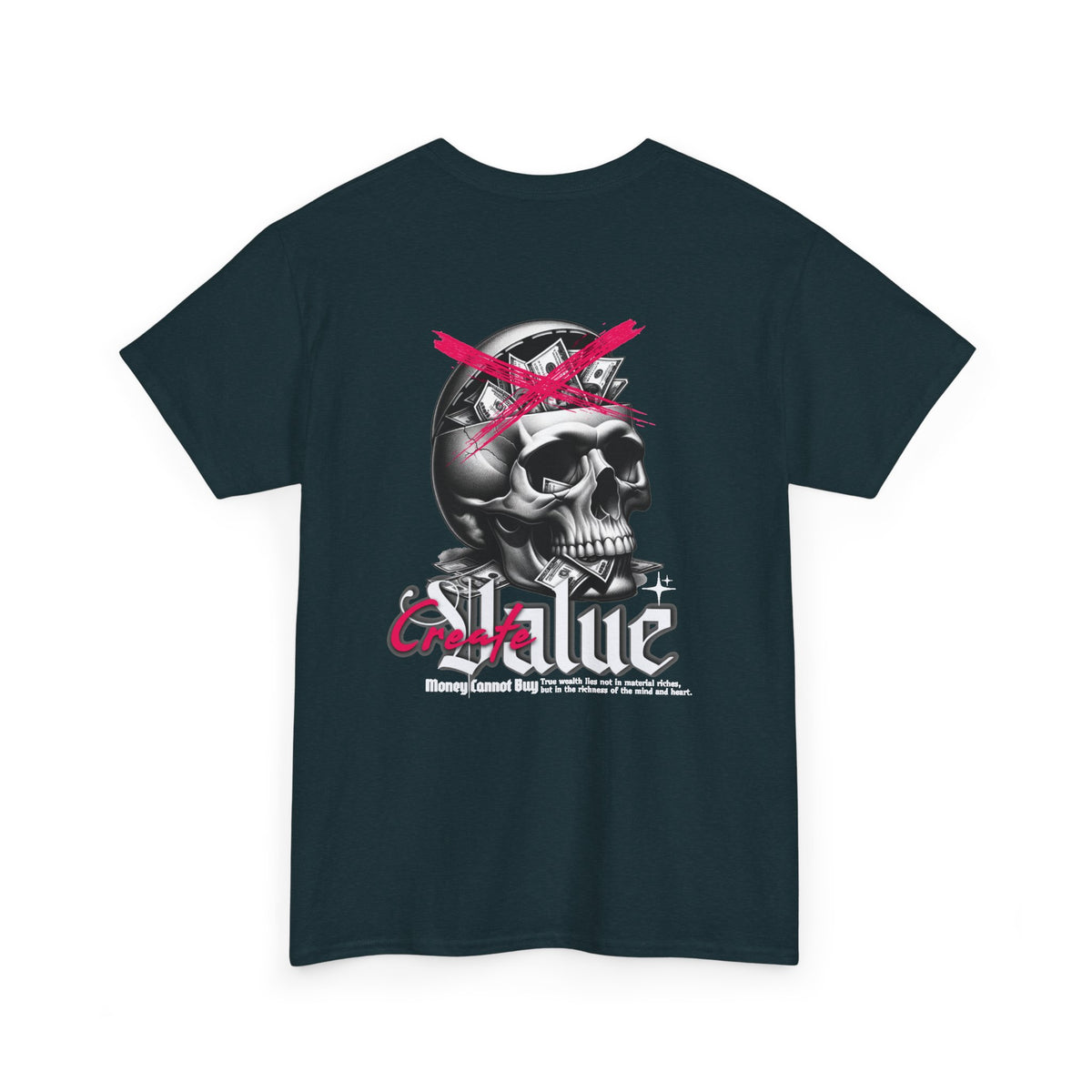 Skull Graphic Tee, Punk T-Shirt, Alternative Apparel, Unisex Heavy Cotton Tee, Unique Streetwear, Gift for Music Lovers