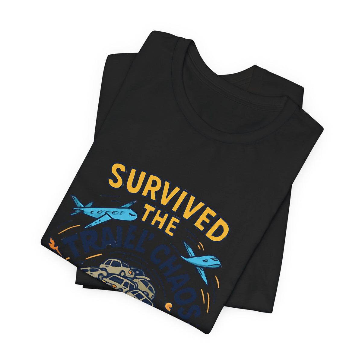 Survived the Travel Chaos T-Shirt — Funny Vacation & Travel Lover Tee