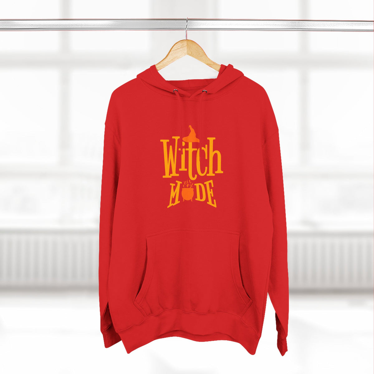 Witch Mode Halloween Fleece Hoodie