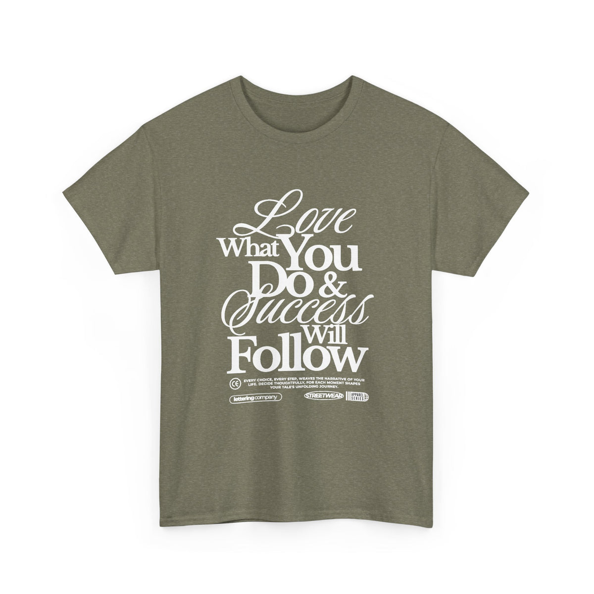 Motivational Unisex Heavy Cotton Tee - Love What You Do & Success Will Follow, Inspirational Shirt, Positive Vibes T-Shirt, Gift for [...]
