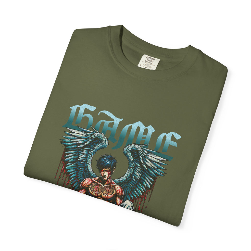 Fallen Angel Graphic T-Shirt — 'Higher Under' Gothic Vintage Band Tee