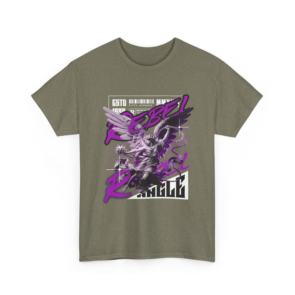 Rebel Spirit Graphic Tee: Unisex Heavy Cotton T-Shirt, Trendy Casual Wear, Gift for Rebels, Music Festival Outfit, Streetwear Style
