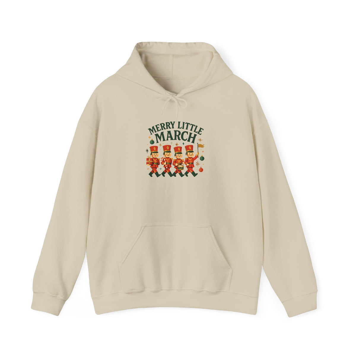 Marching Nutcracker Hoodie – "Merry Little March" Holiday Sweatshirt