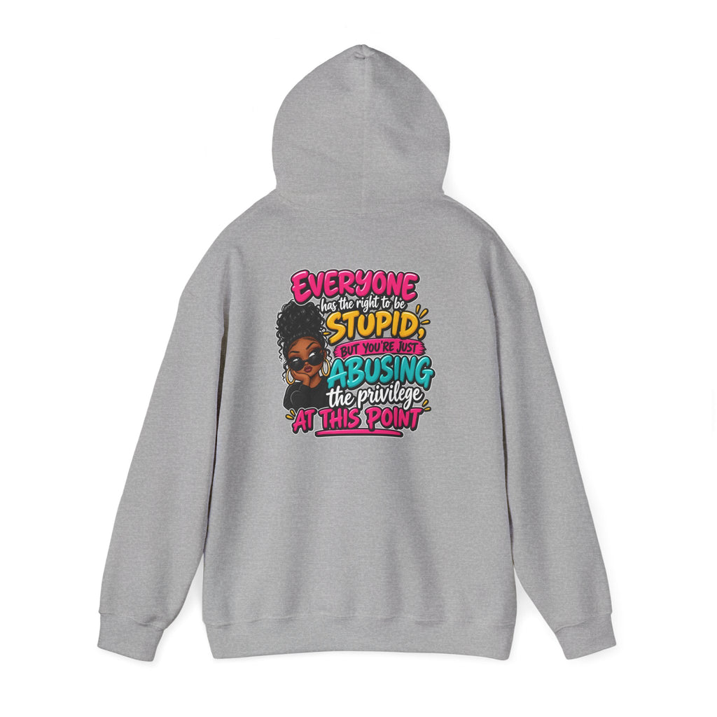 I'm Not Stupid" Bold Graphic Afrocentric Statement Hoodie