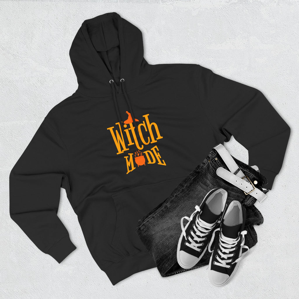 Witch Mode Halloween Fleece Hoodie