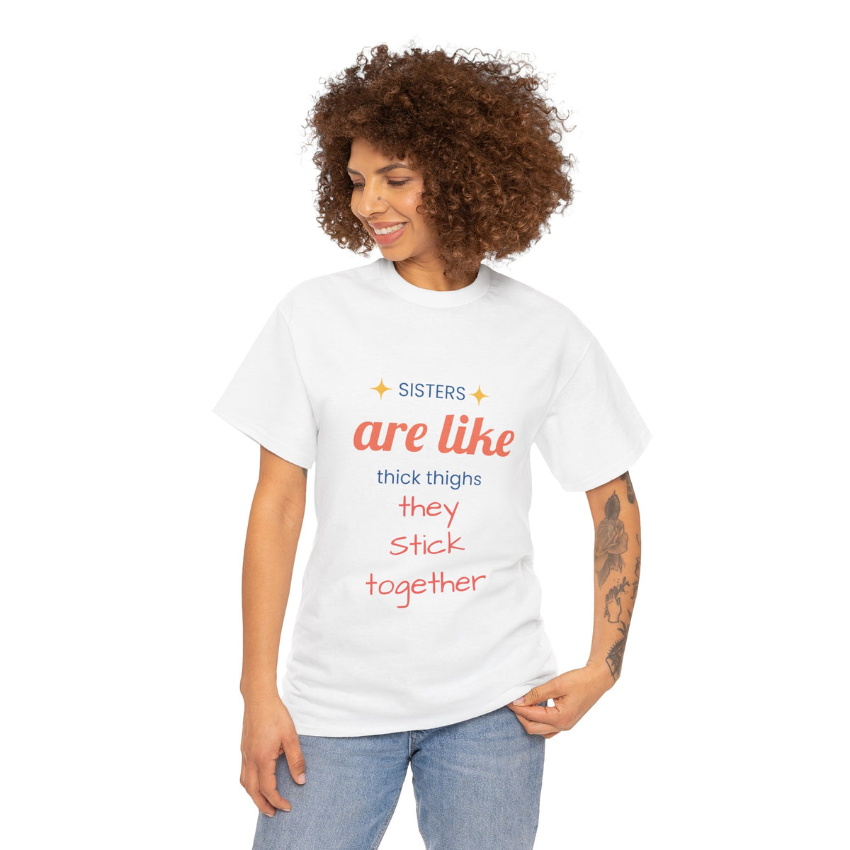 Sisterhood Heavy Cotton Tee - Perfect for Family, Friendship, Birthdays, Sibling Days, or Just Because!