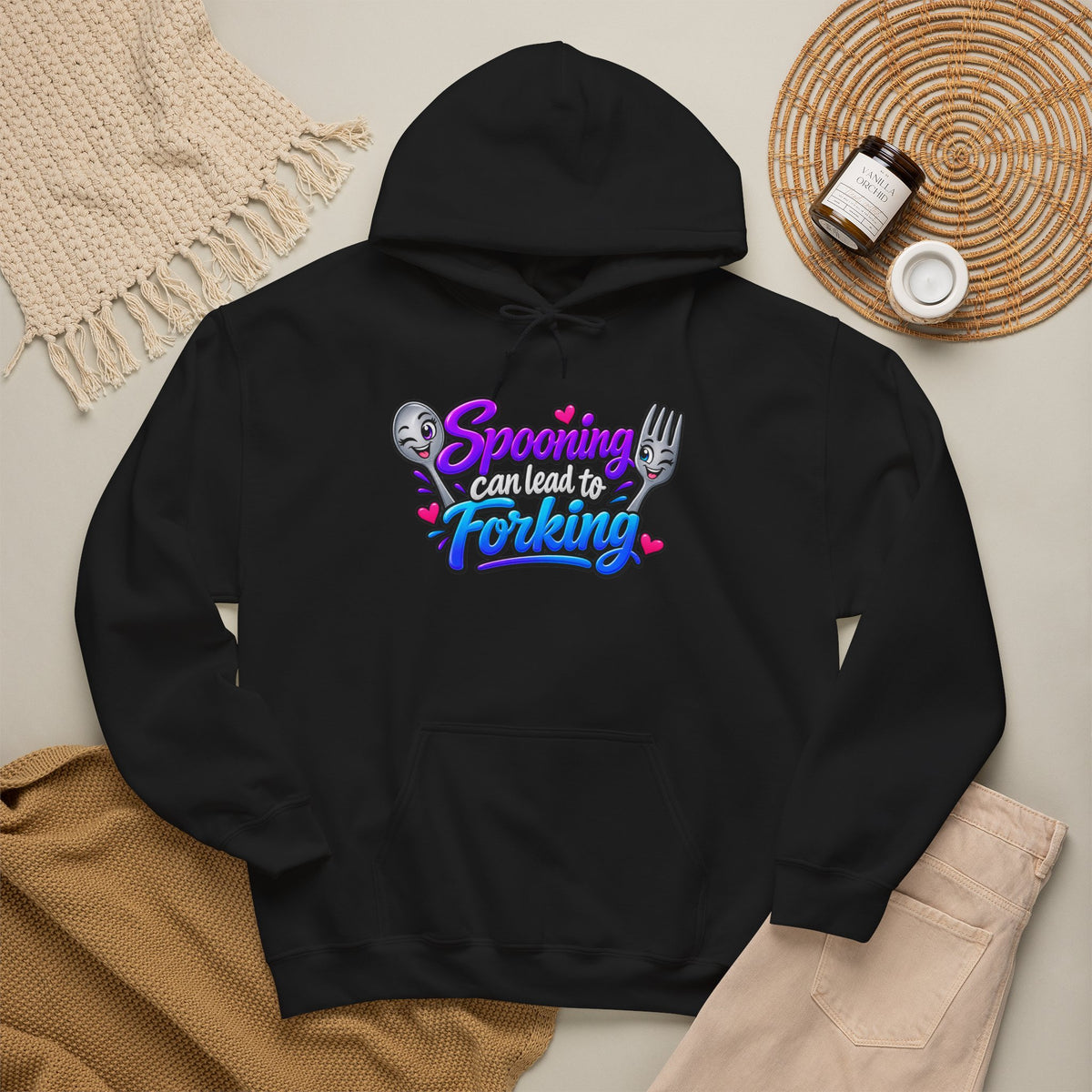 Spooning Can Lead to Forking Hoodie