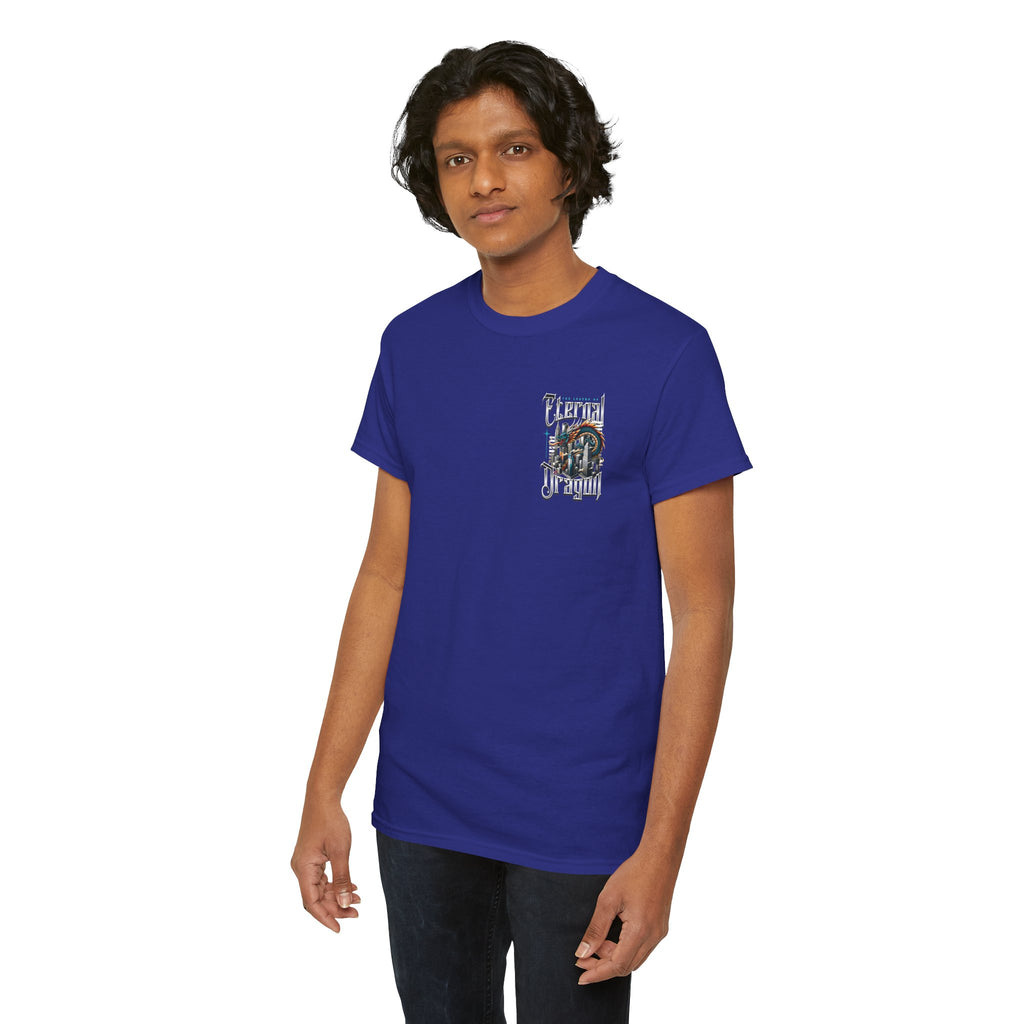 Fierce Dragon Graphic Tee, Unisex Cotton T-Shirt, Casual Streetwear, Fantasy Theme, Gift for Dragon Lovers