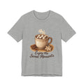 Coffee Tee — "Enjoy the Sweet Moments" Hot Cocoa Graphic Shirt