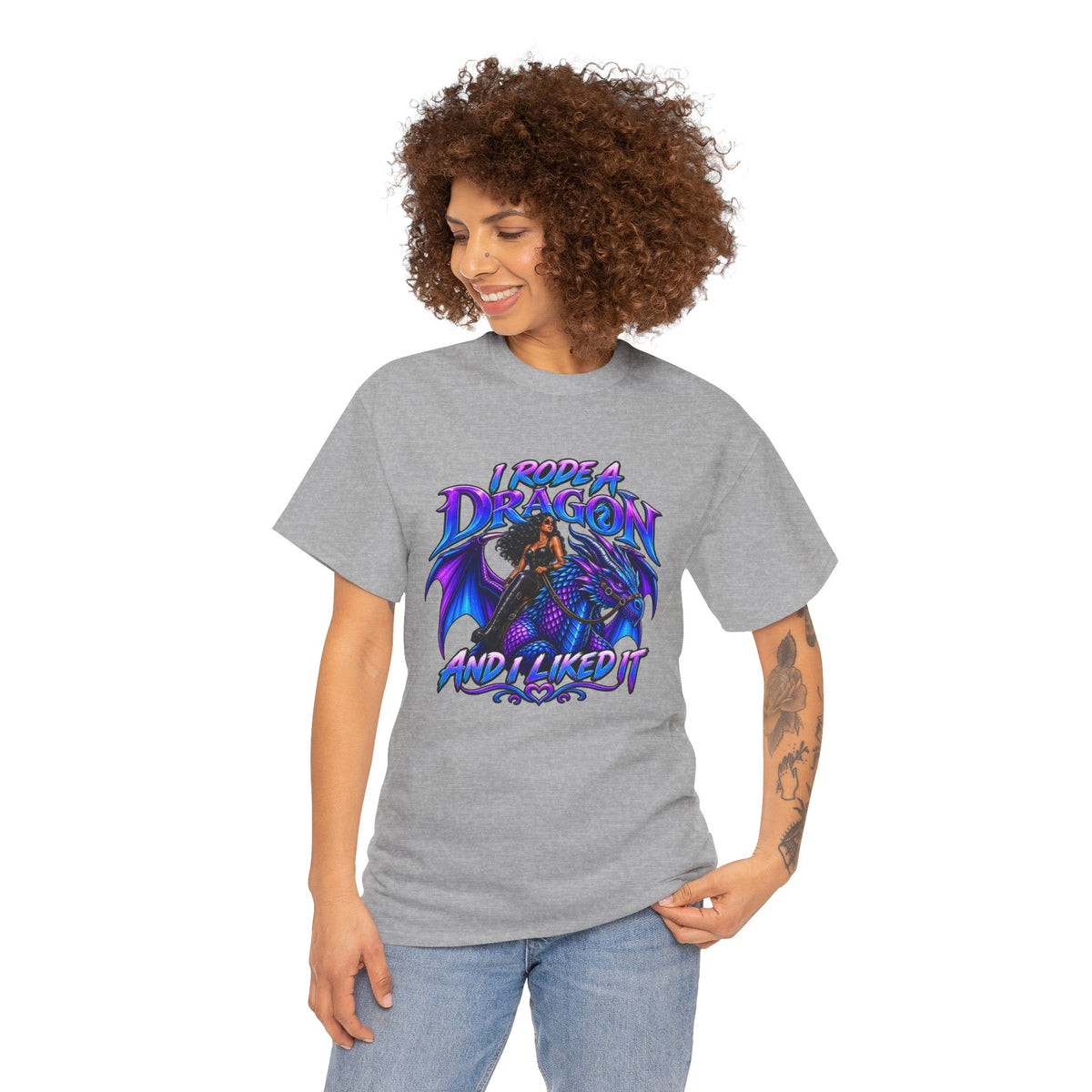Dragon Lover T‑Shirt — "I Rode a Dragon and I Liked It" Fantasy Graphic Tee
