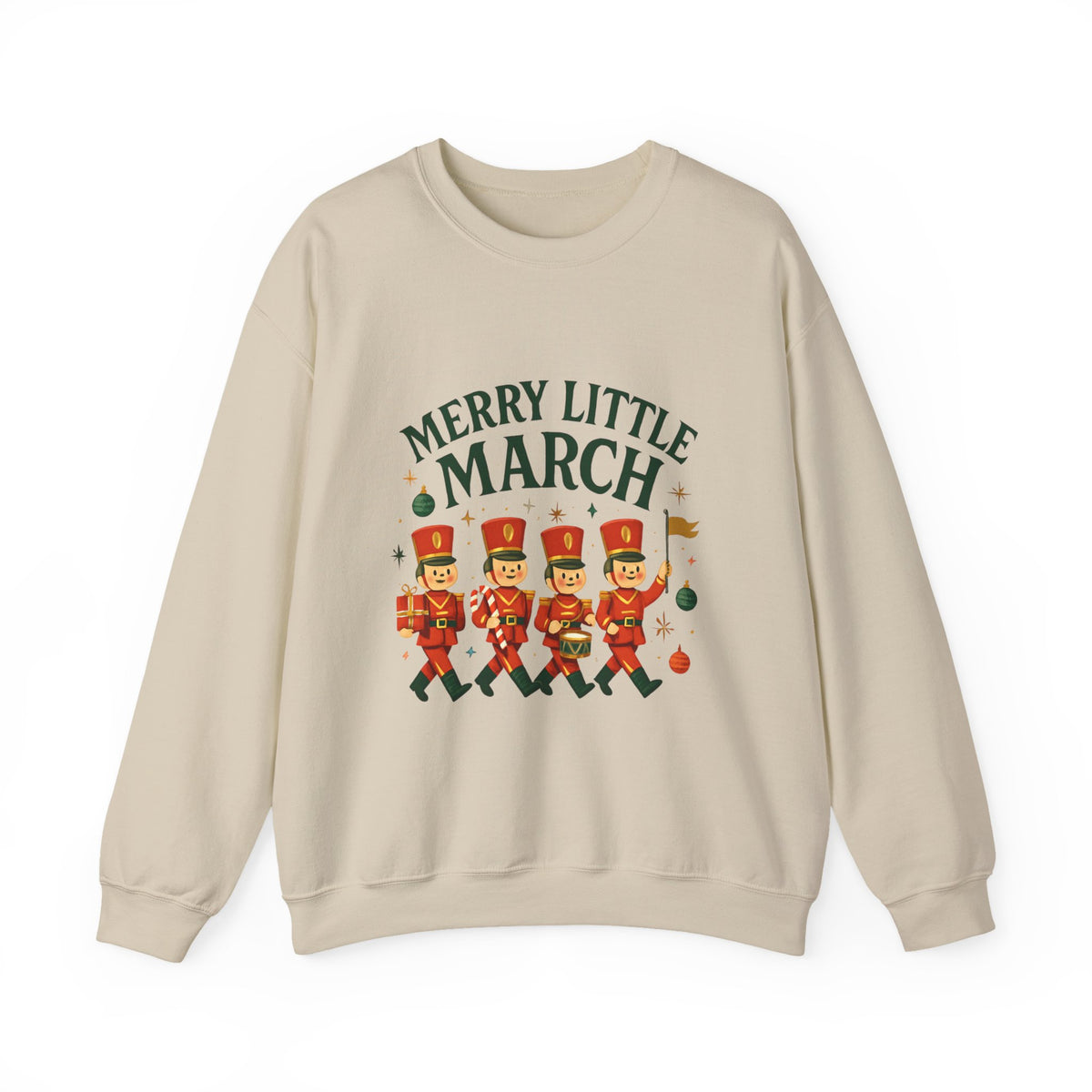 Merry Little March Sweatshirt — Nutcracker Marching Band Holiday Crewneck