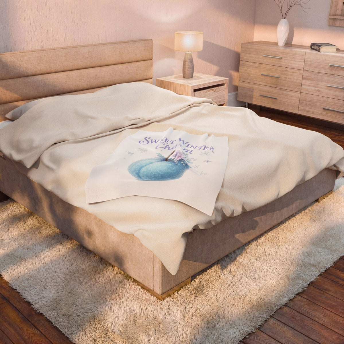 Sweet Winter Charm Velveteen Plush Blanket