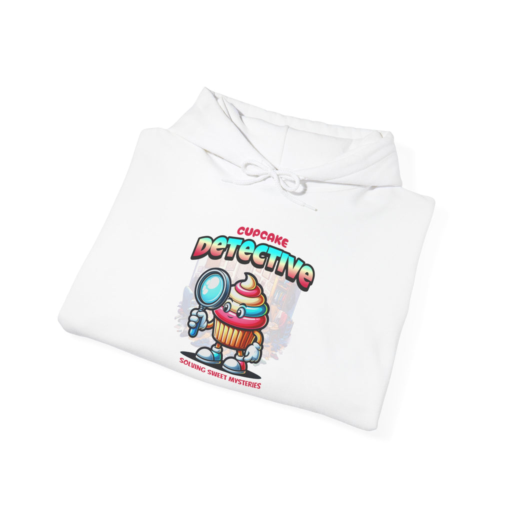 Detective Cupcake Hoodie — Cute Detective Dessert Graphic Sweatshirt