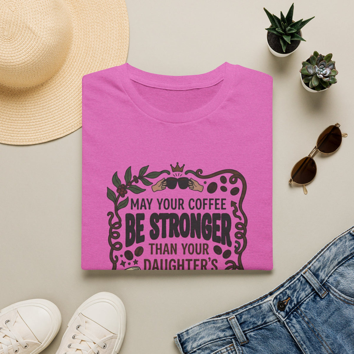 May Your Coffee Be Stronger Than Your Daughter’s Attitude T-Shirt