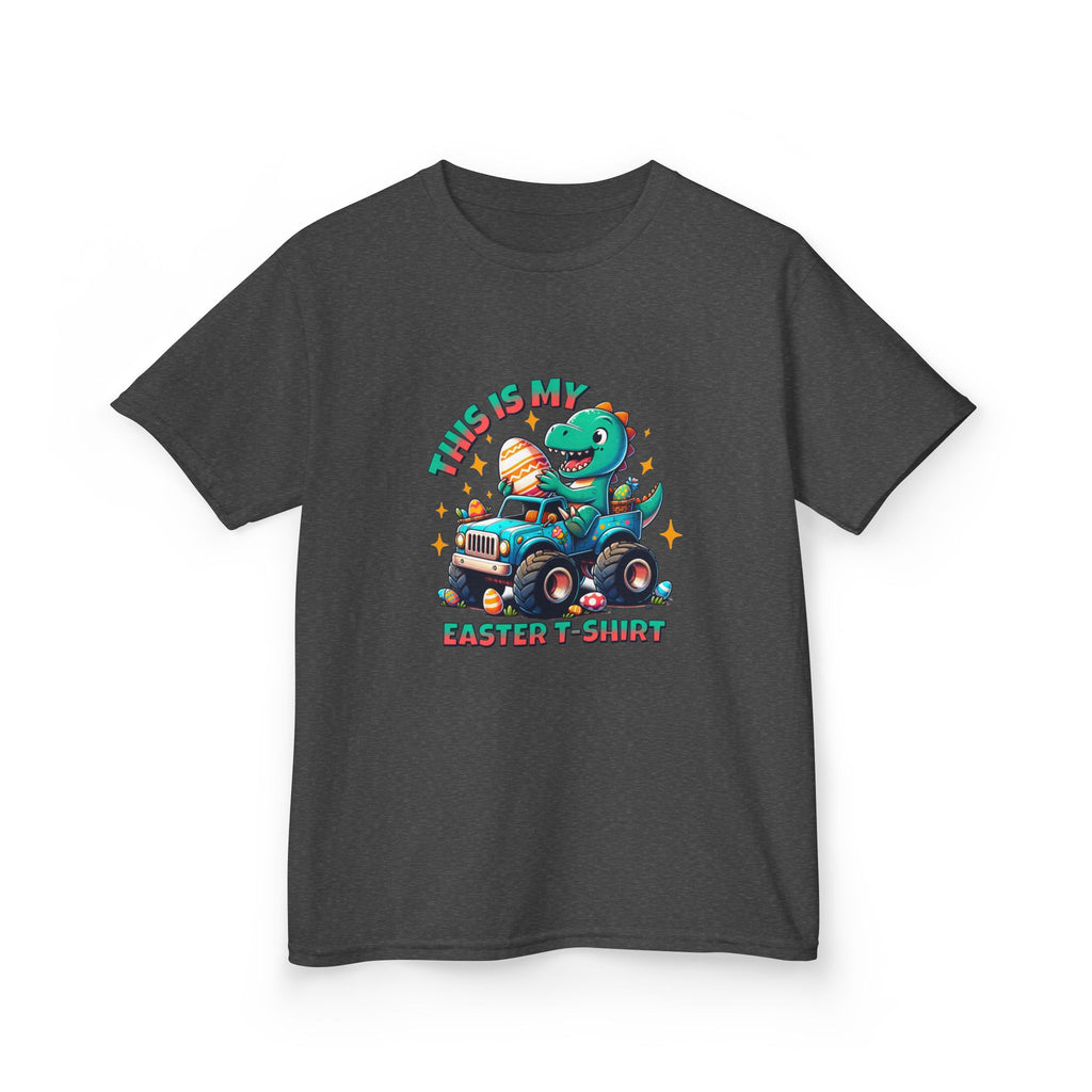 Kids Easter T-Shirt - "This Is My Easter T-Shirt" with Fun Dinosaur Graphic
