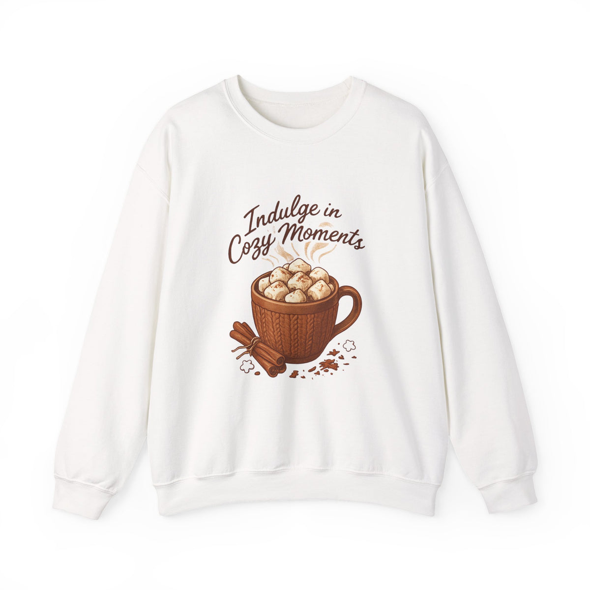 Cozy Moments Sweatshirt — Hot Cocoa Mug Crewneck