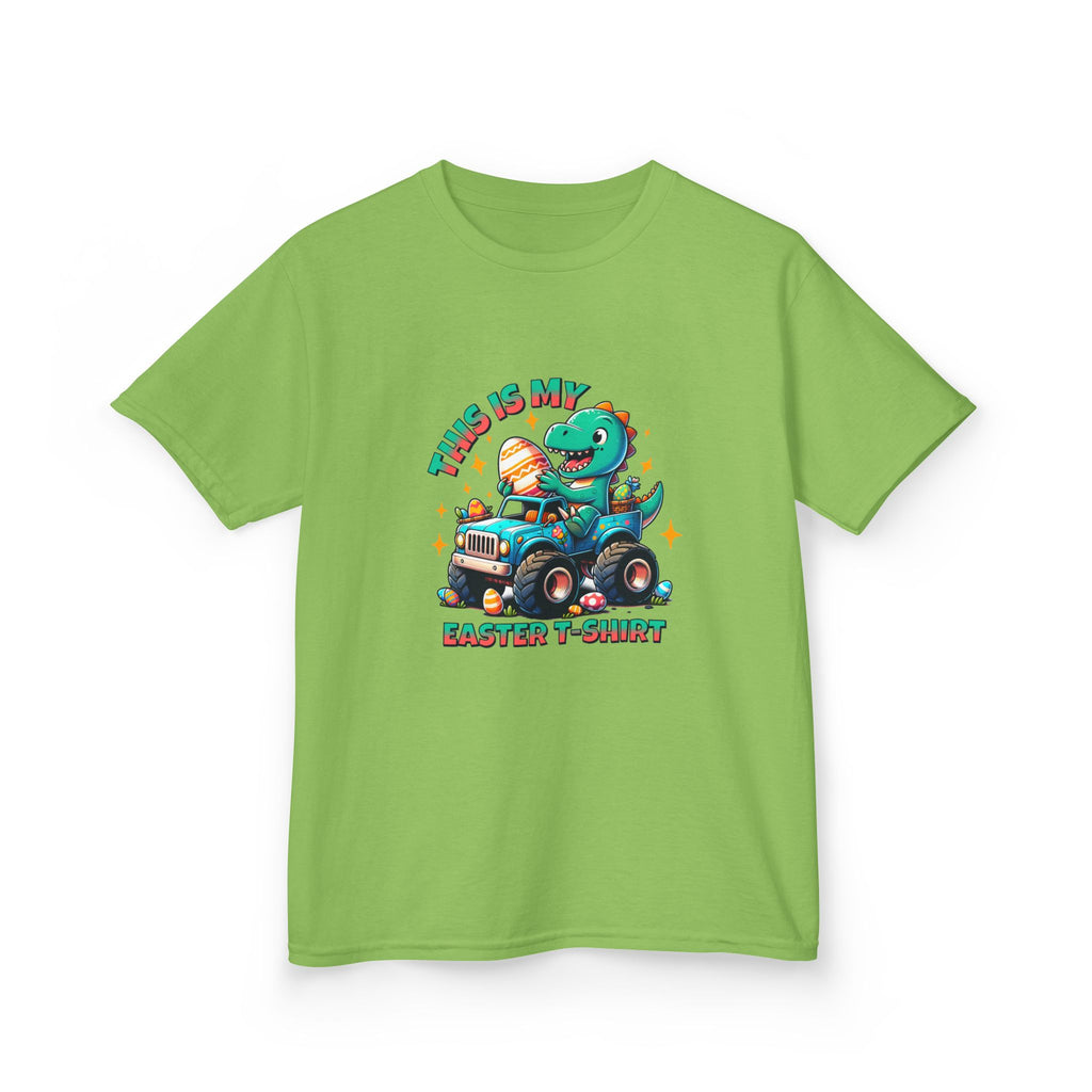Kids Easter T-Shirt - "This Is My Easter T-Shirt" with Fun Dinosaur Graphic