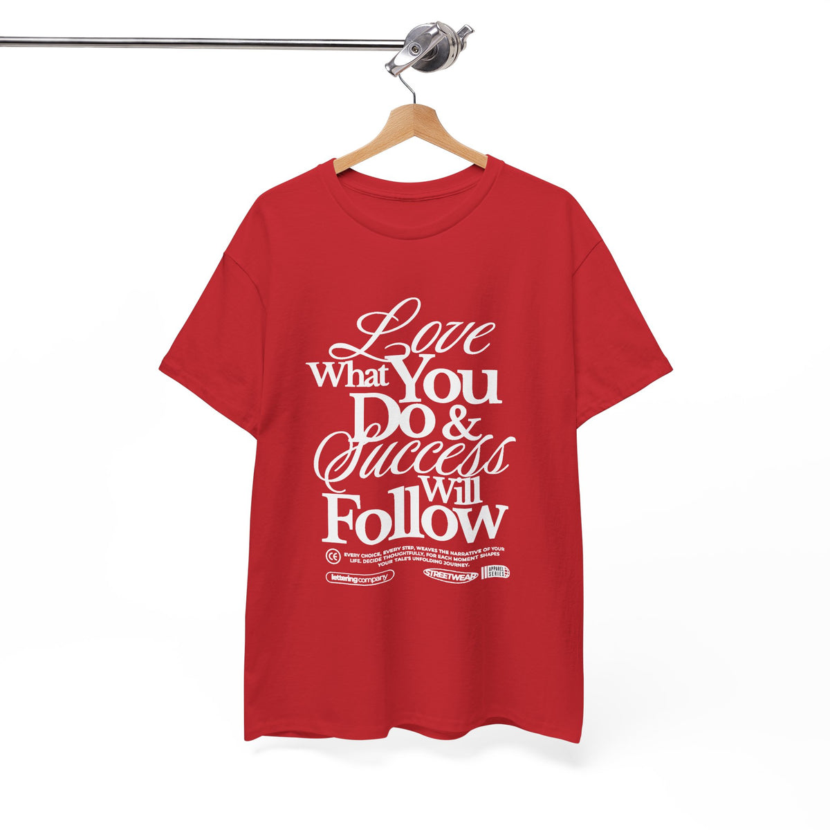 Motivational Unisex Heavy Cotton Tee - Love What You Do & Success Will Follow, Inspirational Shirt, Positive Vibes T-Shirt, Gift for [...]