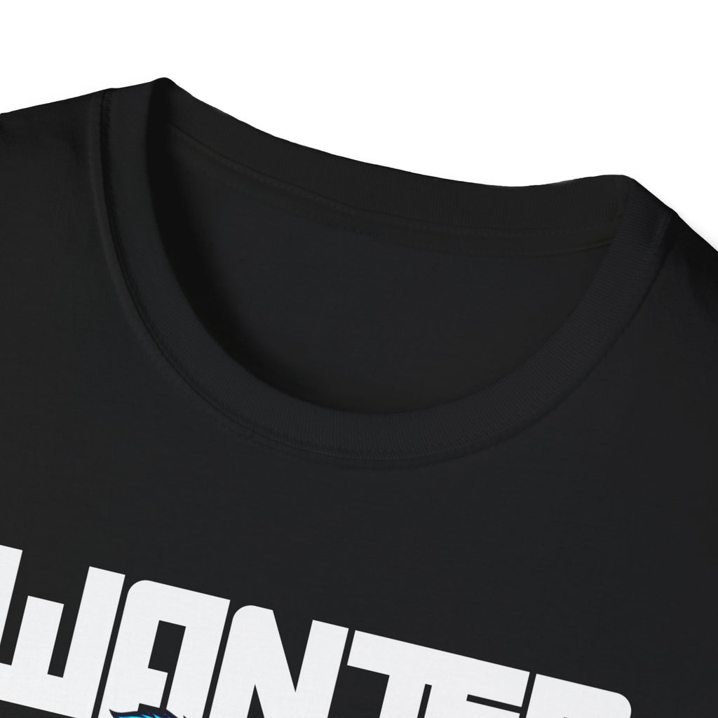 Wanted Dead or Alive Teddy T-Shirt — Edgy Blue Plush Graphic Tee