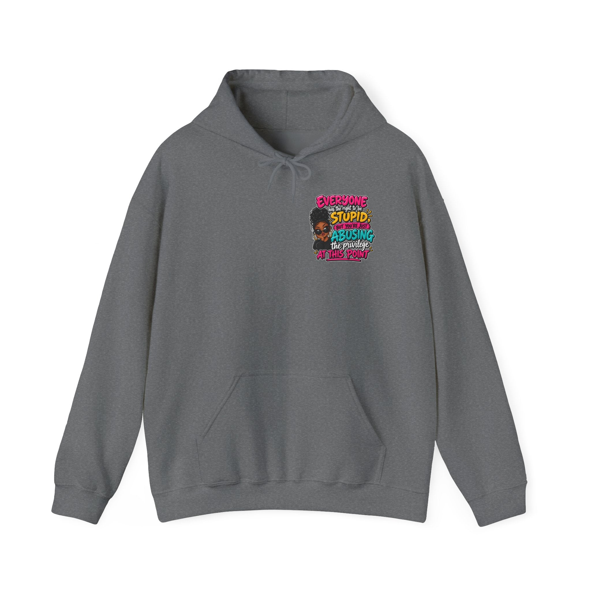 I'm Not Stupid" Bold Graphic Afrocentric Statement Hoodie