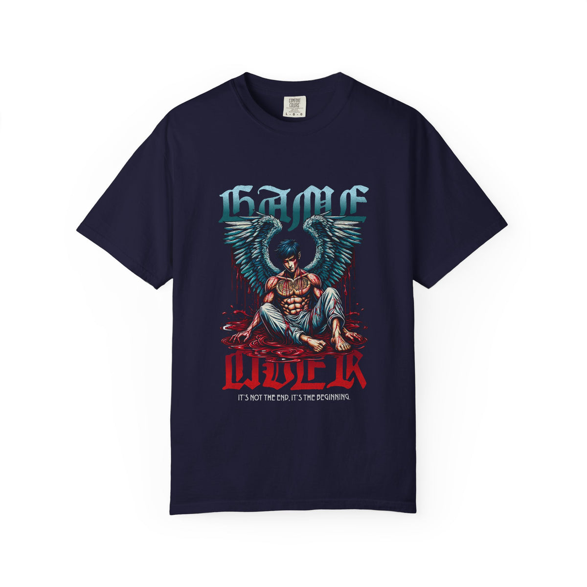 Fallen Angel Graphic T-Shirt — 'Higher Under' Gothic Vintage Band Tee