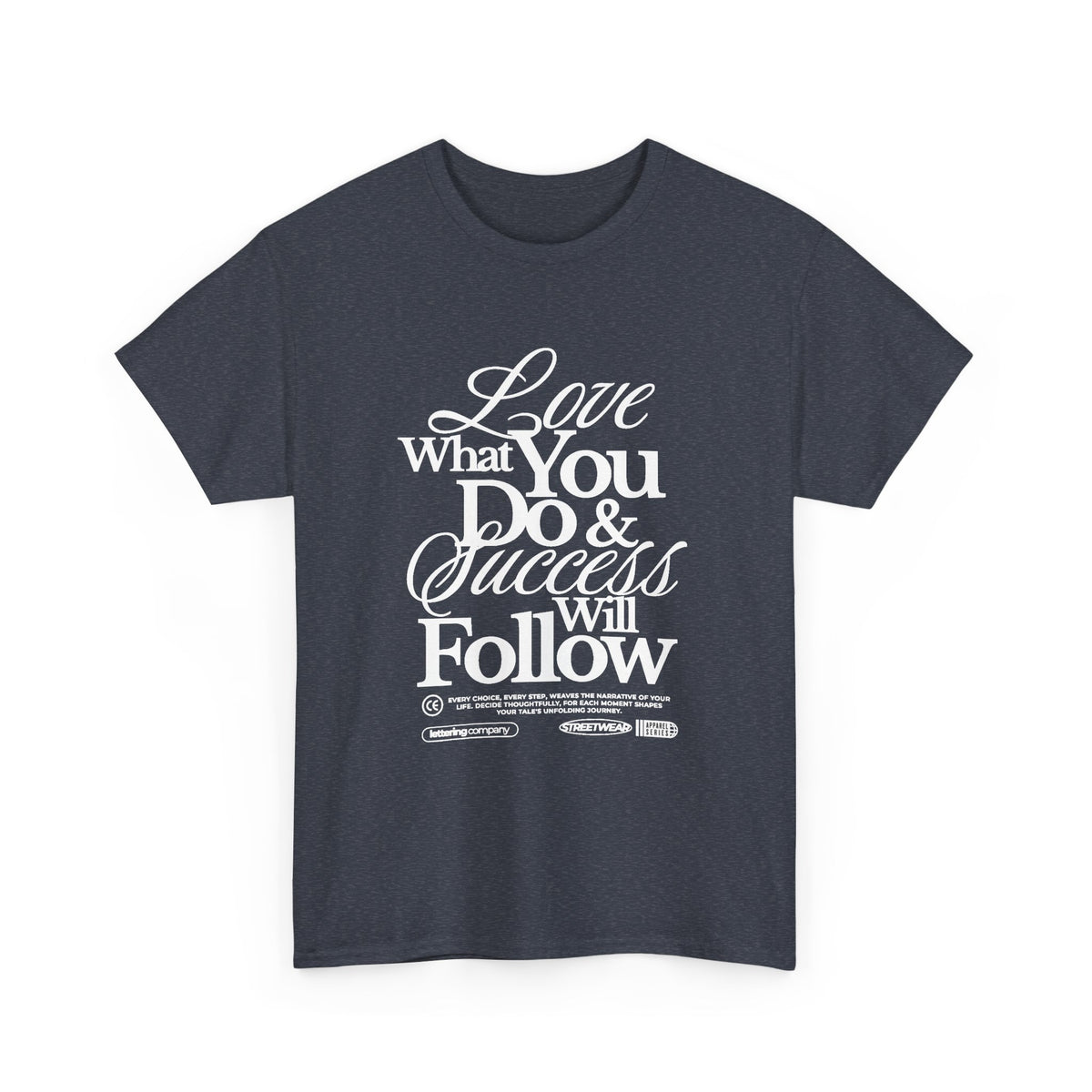 Motivational Unisex Heavy Cotton Tee - Love What You Do & Success Will Follow, Inspirational Shirt, Positive Vibes T-Shirt, Gift for [...]