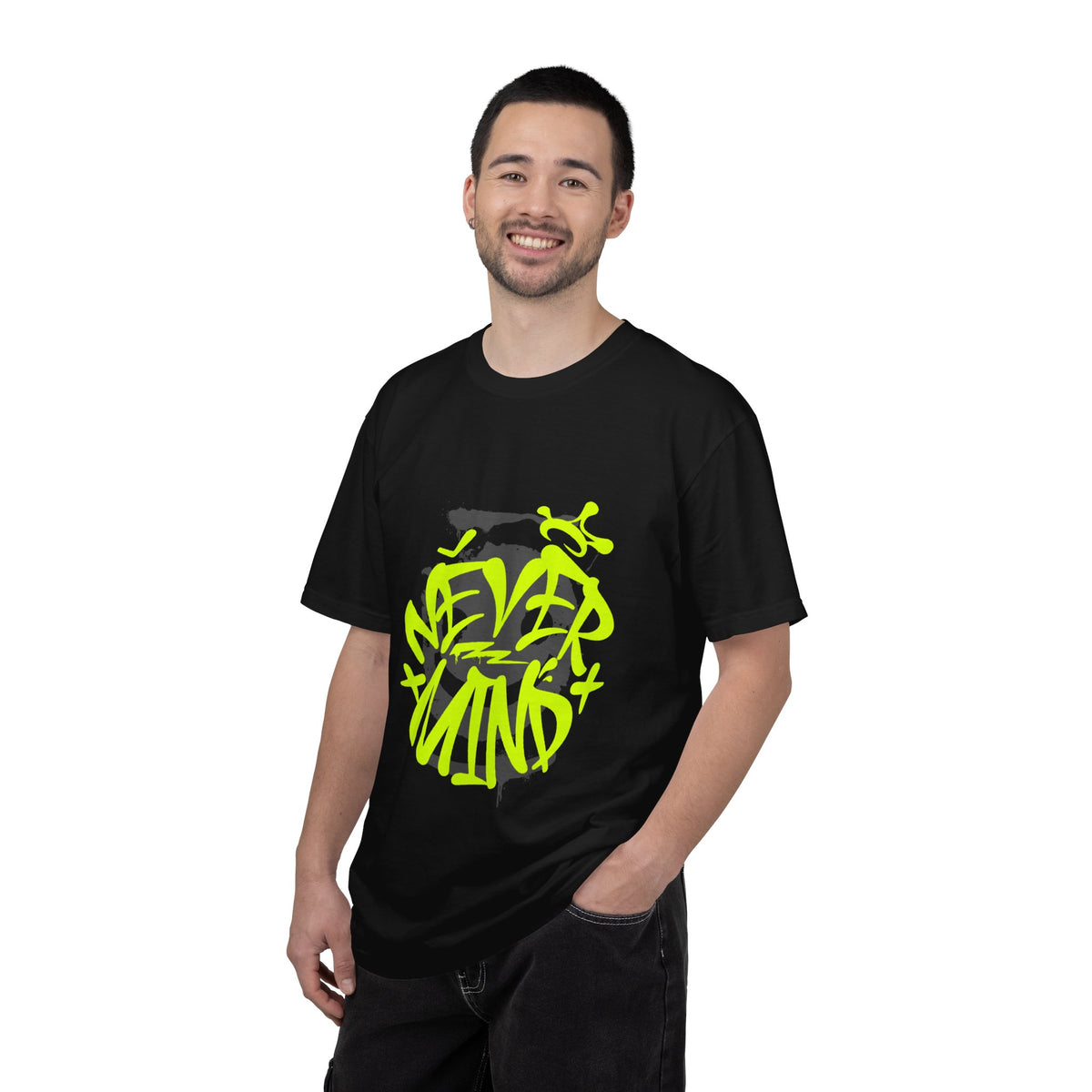 Never Mind Graffiti Graphic T-Shirt