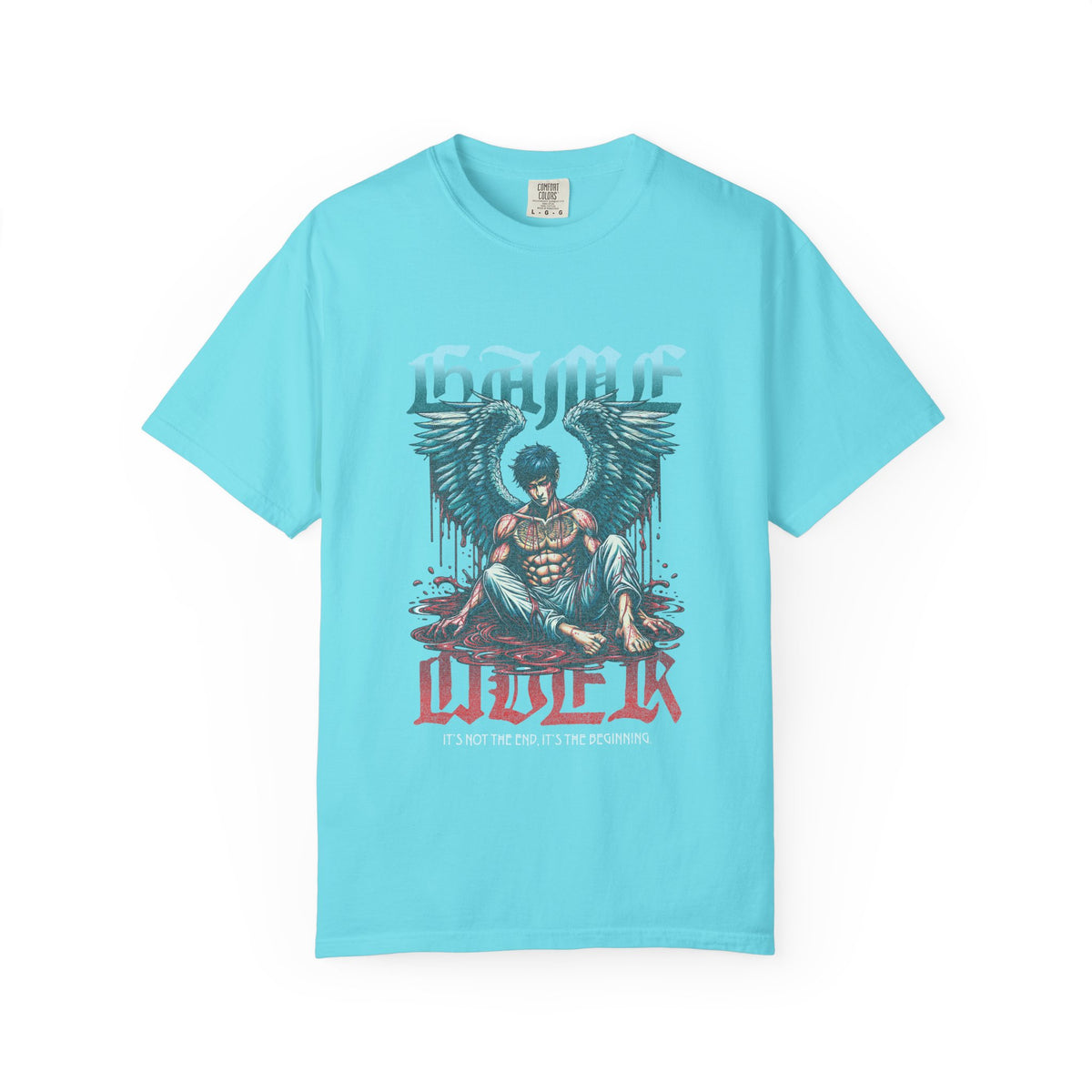Fallen Angel Graphic T-Shirt — 'Higher Under' Gothic Vintage Band Tee