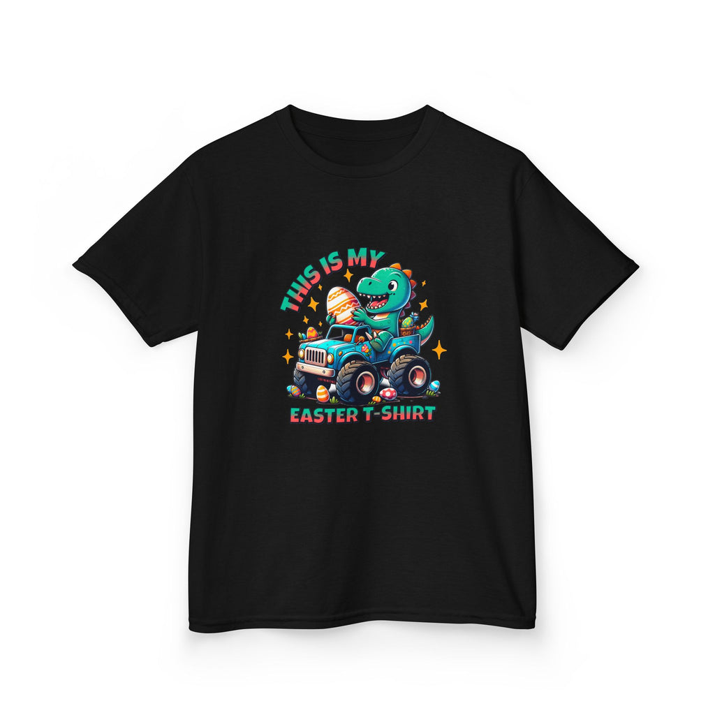 Kids Easter T-Shirt - "This Is My Easter T-Shirt" with Fun Dinosaur Graphic