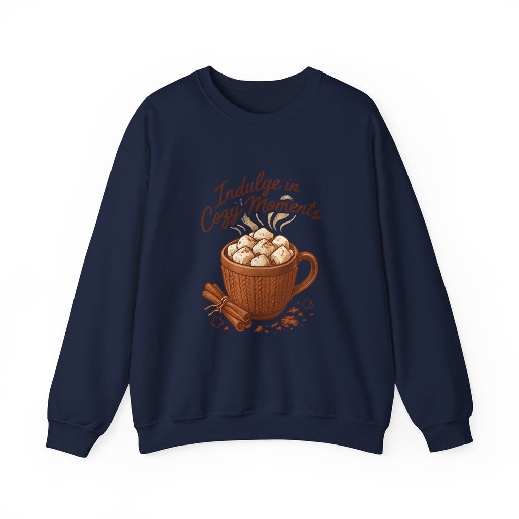 Cozy Moments Sweatshirt — Hot Cocoa Mug Crewneck