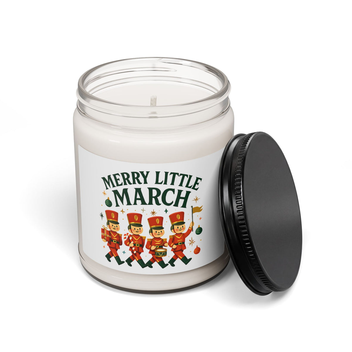 Merrily Little March Soy Candle — Nutcracker Holiday Scented 9oz