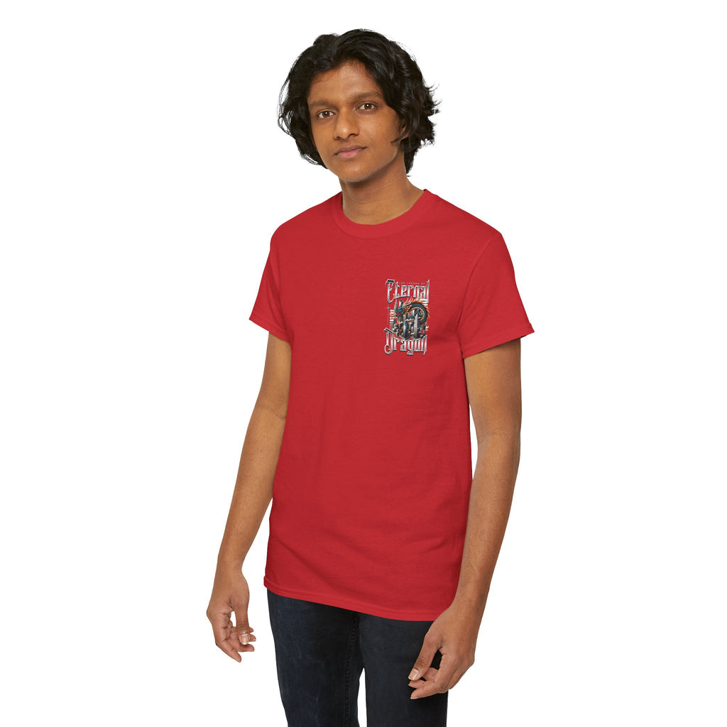 Fierce Dragon Graphic Tee, Unisex Cotton T-Shirt, Casual Streetwear, Fantasy Theme, Gift for Dragon Lovers